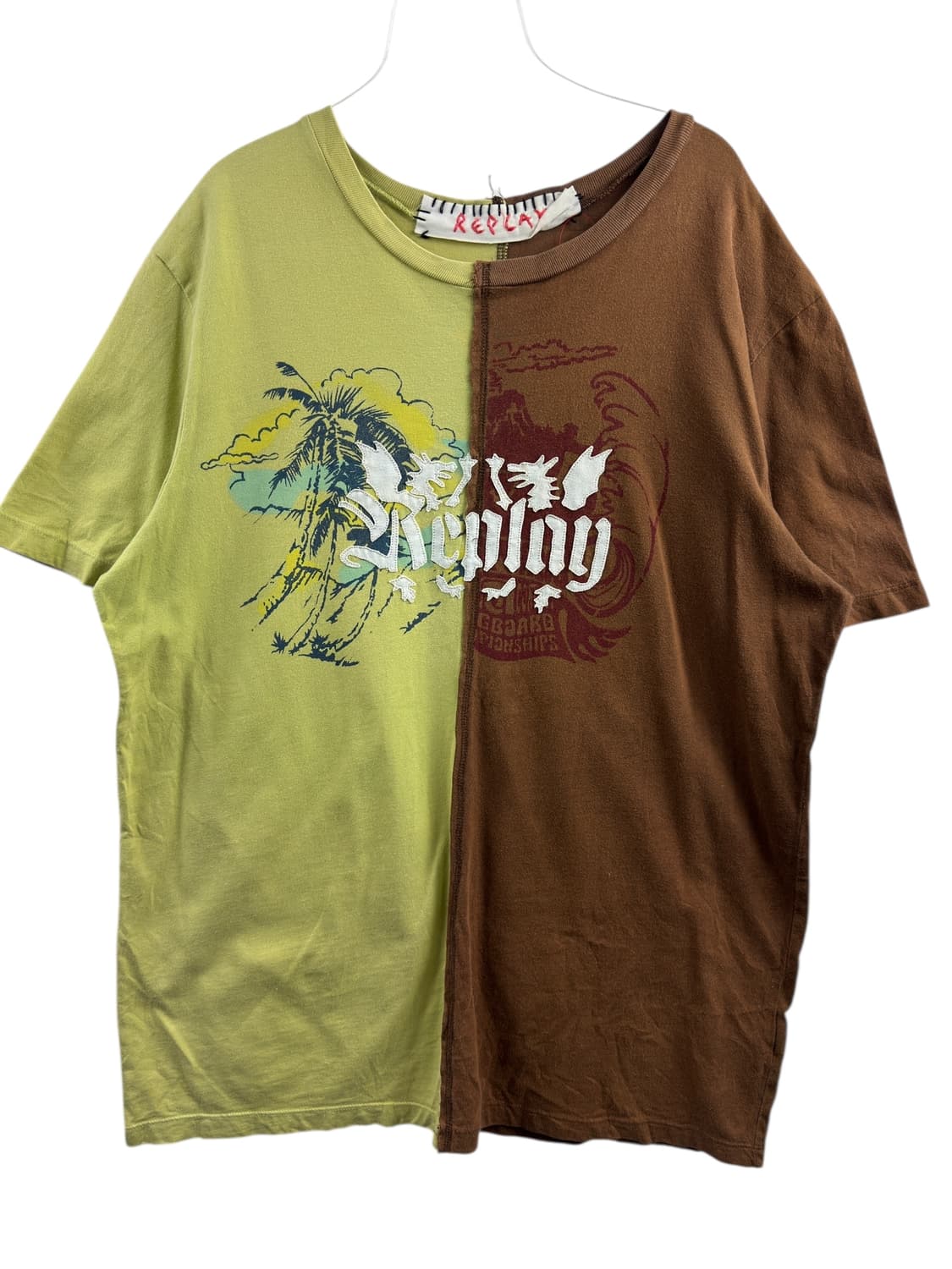 JPN Y2K 투톤 반팔슬리브1425 상품이미지1