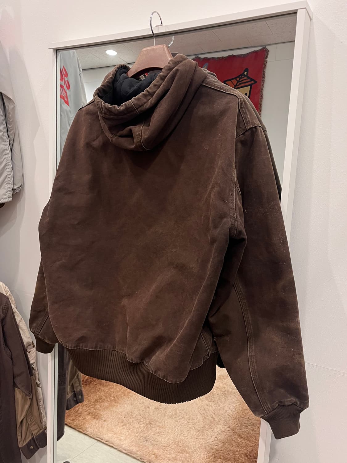 Carhartt 칼하트 디스트로이드 덕 액티브 후드 워크 자켓 상품이미지4