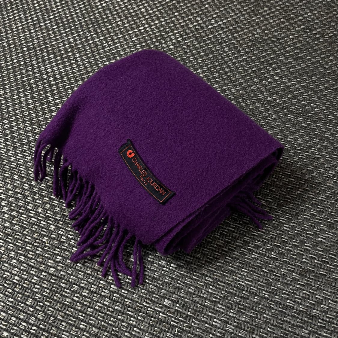 찰스조던 딥퍼플 울 머플러 상품이미지2
