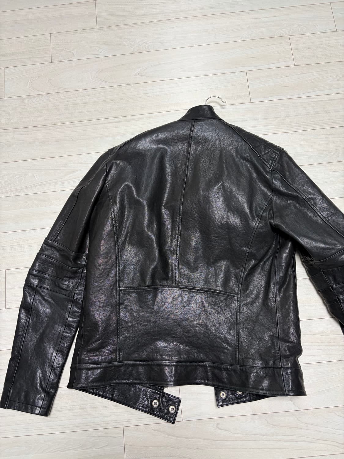 광희시장 웨스턴 램스킨 양가죽 바이커 자켓 상품이미지3