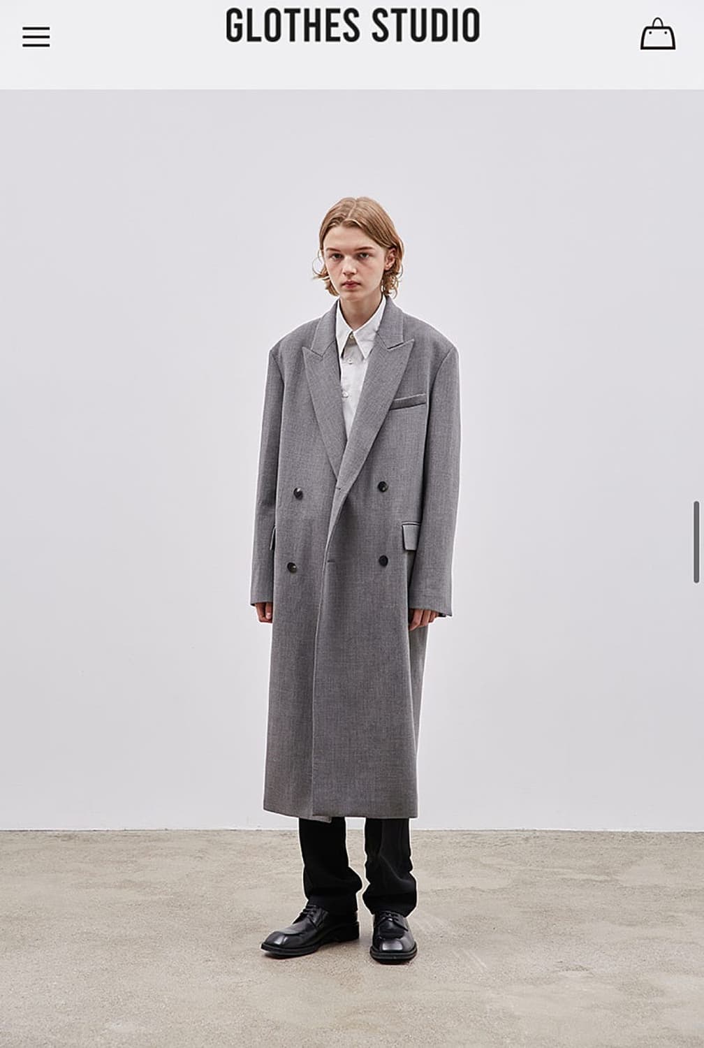 110) 글로즈스튜디오 오버 더블 롱코트 상품이미지1