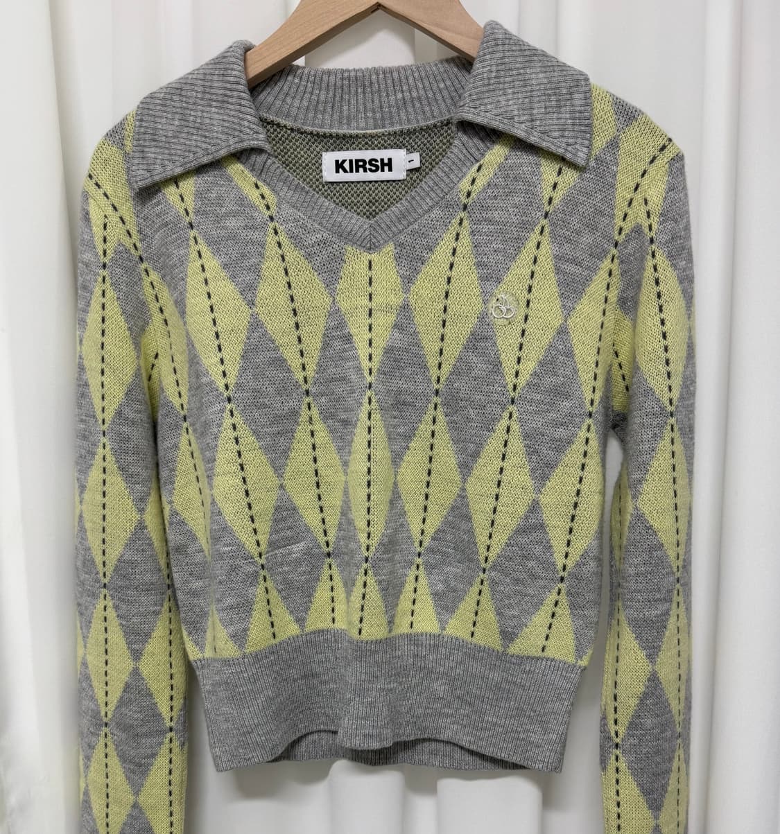 키르시 아가일 니트 상품이미지1