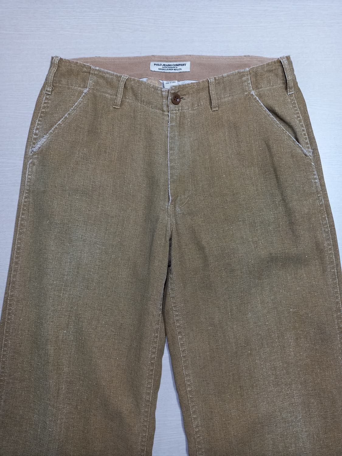 32 POLO RALPH LAUREN 린넨55% 치노 진노랑 32-247 상품이미지3