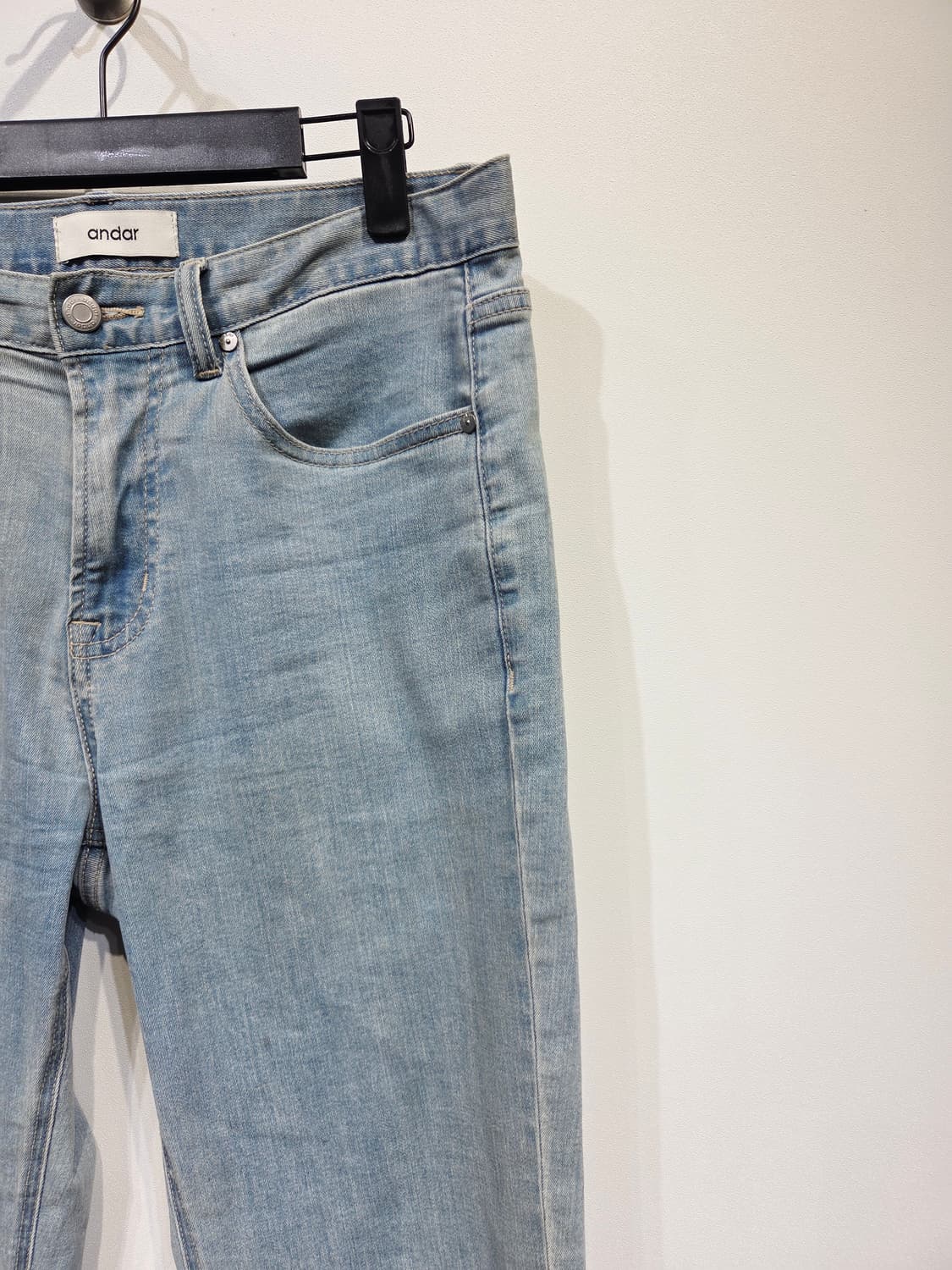 andar 안다르 연청 데님 청바지_31 상품이미지4