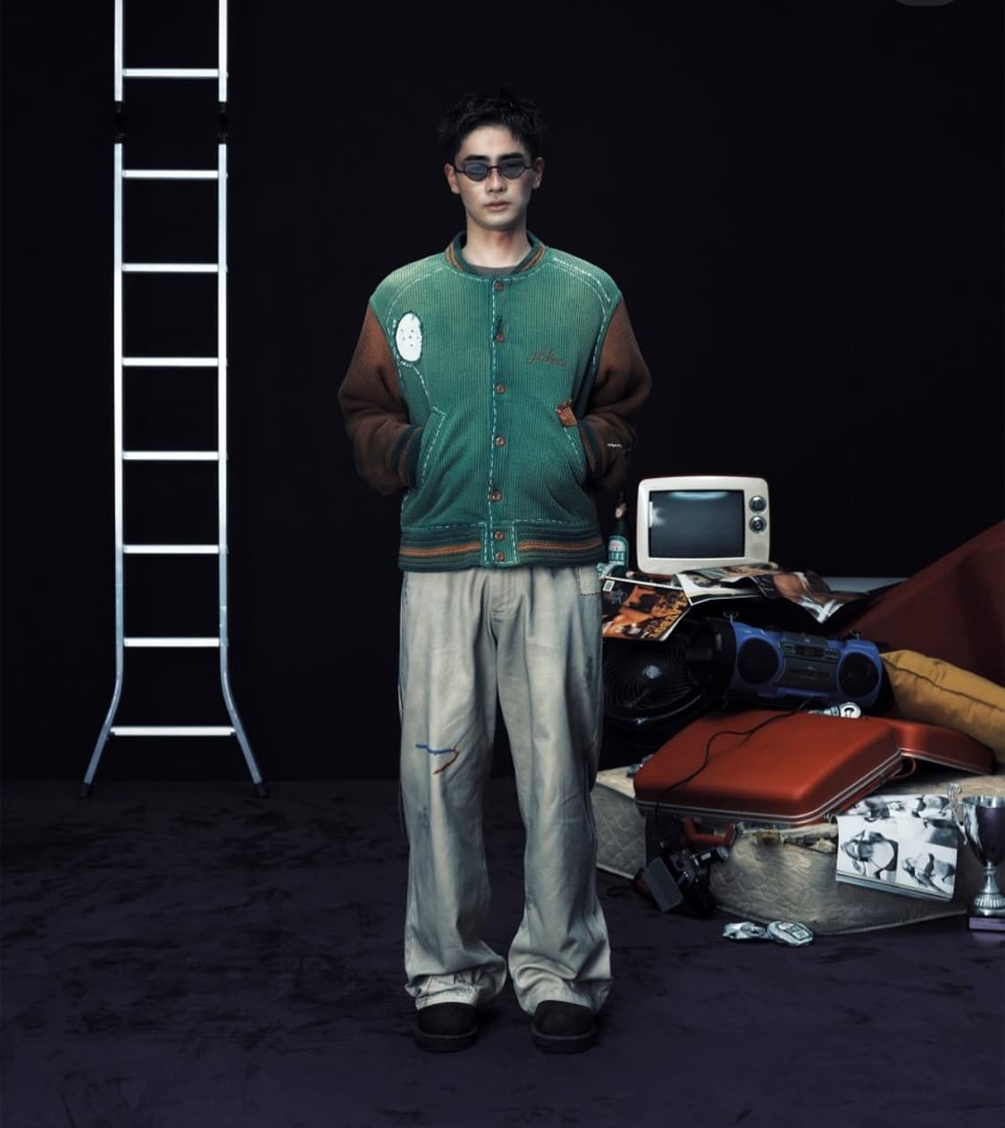 PLATEAU STUDIO knitted stitch varsity 상품이미지7