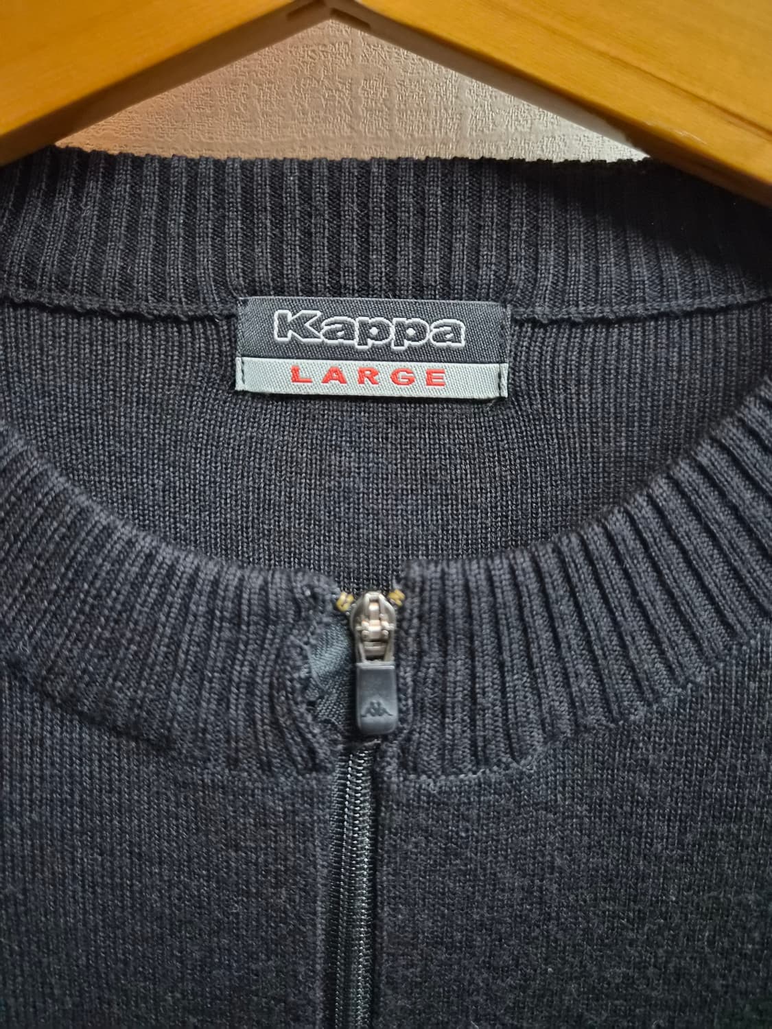 L) KAPPA 카파 GALLES 웨일즈 니트 하프집업 팝니다 상품이미지3