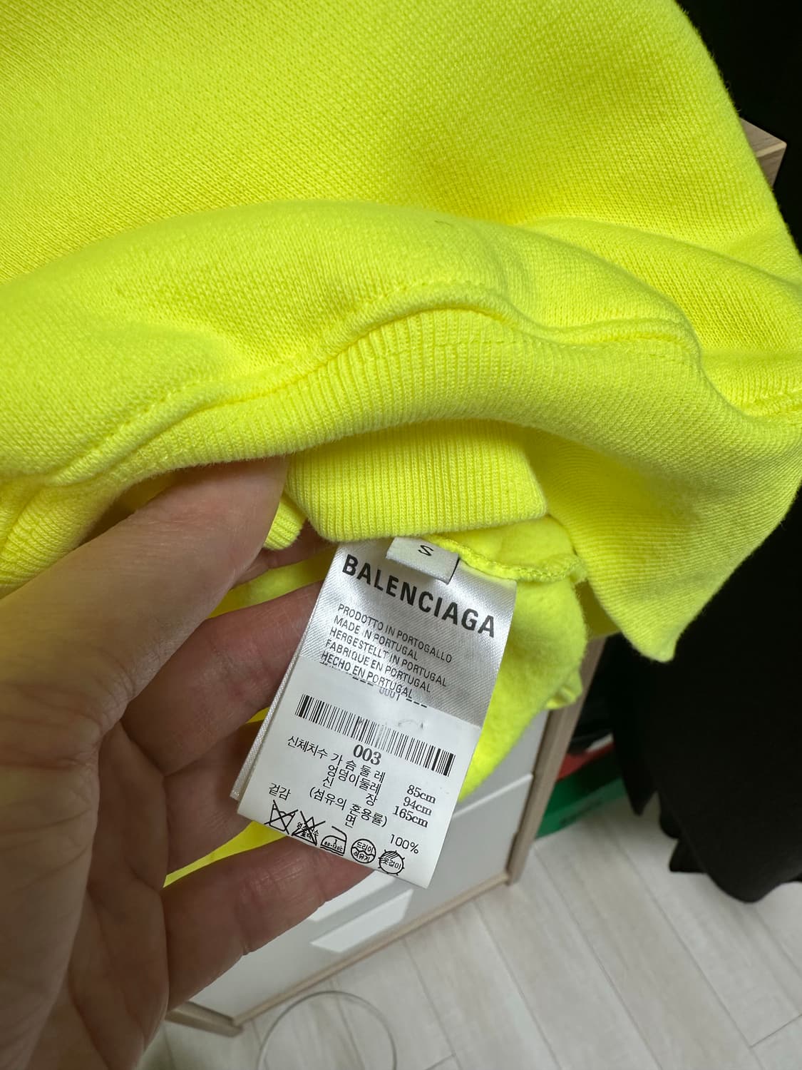 발렌시아가 후드 s 사이즈 1회착 상품이미지5