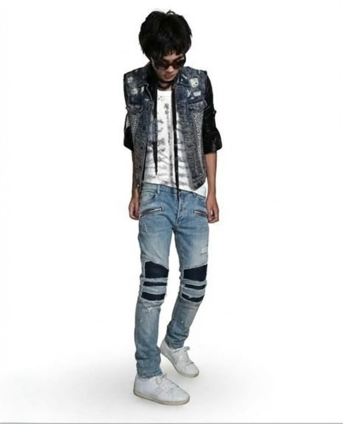 발망 레더패널 신형 바이커 진 상품이미지1