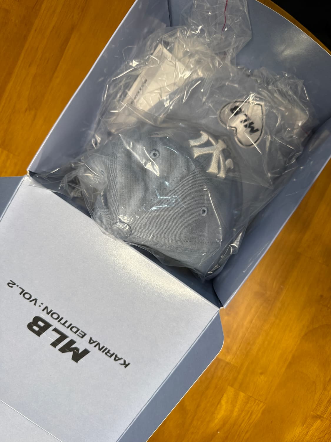 MLB x 카리나 시그니처 언스트럭쳐 볼캡 스카이 블루 상품이미지3