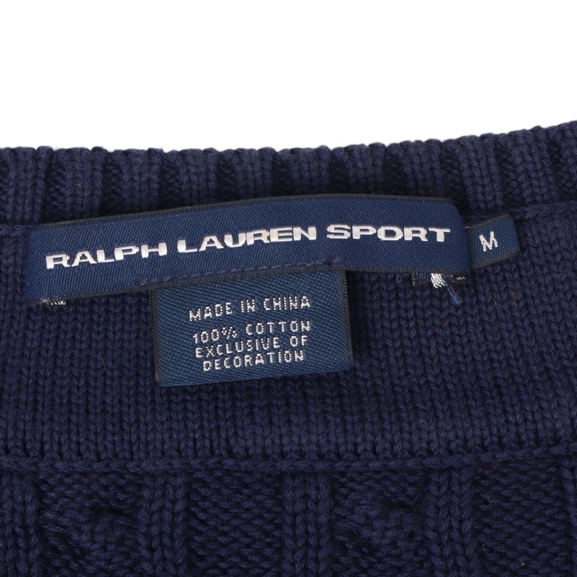 폴로 랄프로렌 네이비 크리켓 브이넥 케이블 니트 상품이미지8