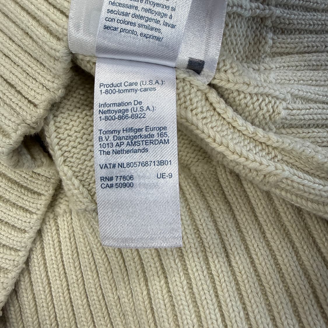 (S)타미힐피거 Tommy hilfiger 케이블 꽈배기니트(아이보리) 상품이미지4