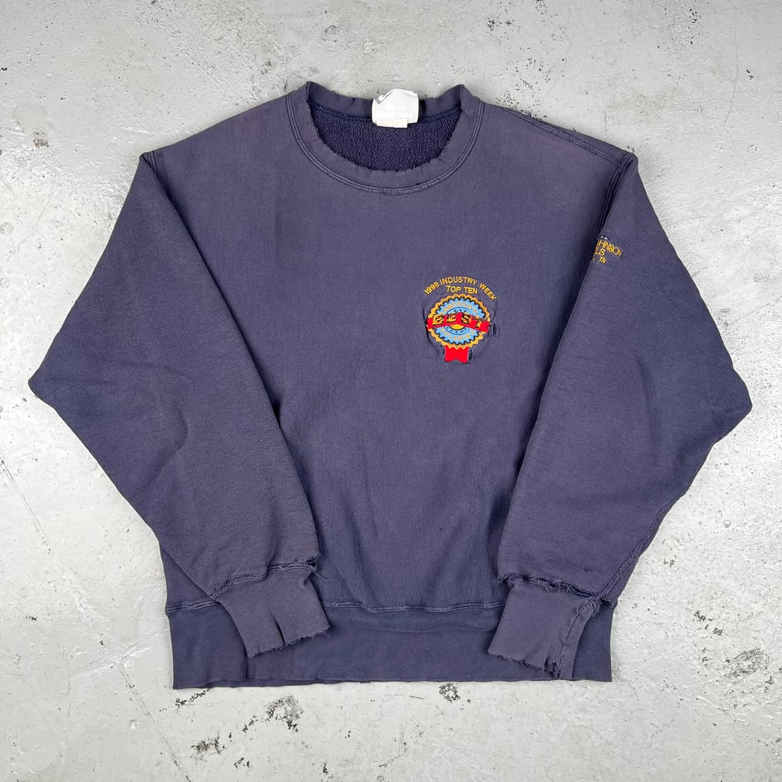 Lee Best 디스트레스드 리버스위브 크루넥 상품이미지1