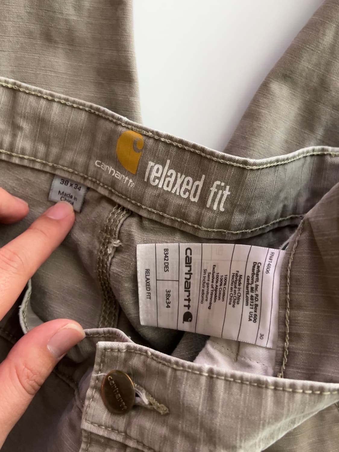칼하트 더블니 카고 팬츠 38 상품이미지9