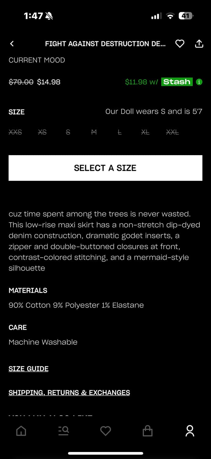 Dolla Kill 머메이드 스커트 상품이미지4