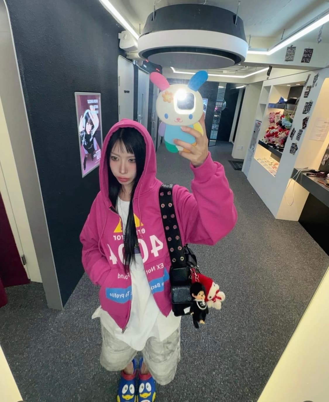 그레일즈 ERROR 404 ZIP HOODIE [PINK] 2사이즈 상품이미지3