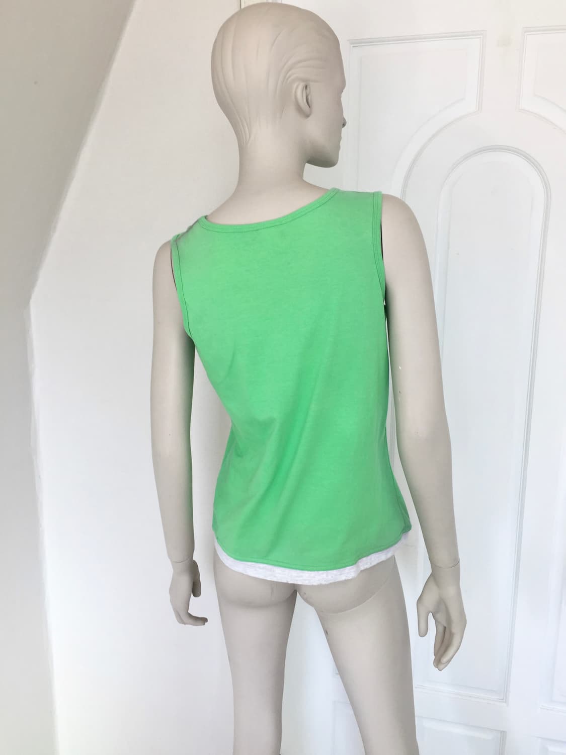 Iconic Print Green Sleeveless Top 상품이미지4