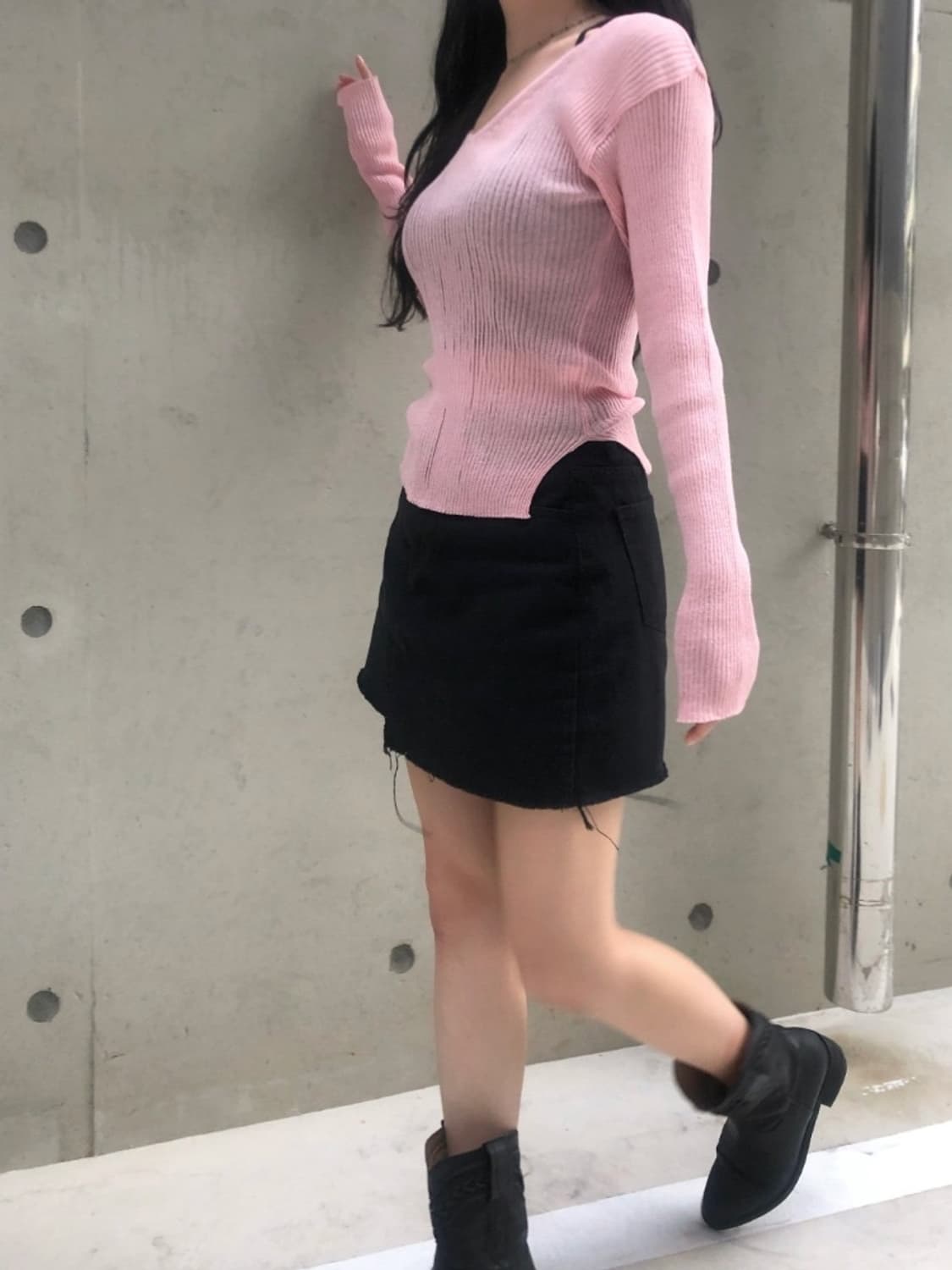 ason vv knit-mint 상품이미지1