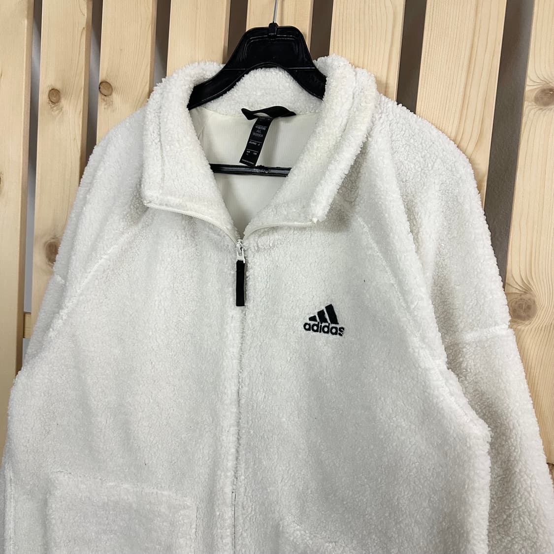 (XL) 아디다스 아이보리 후리스 자켓 상품이미지3