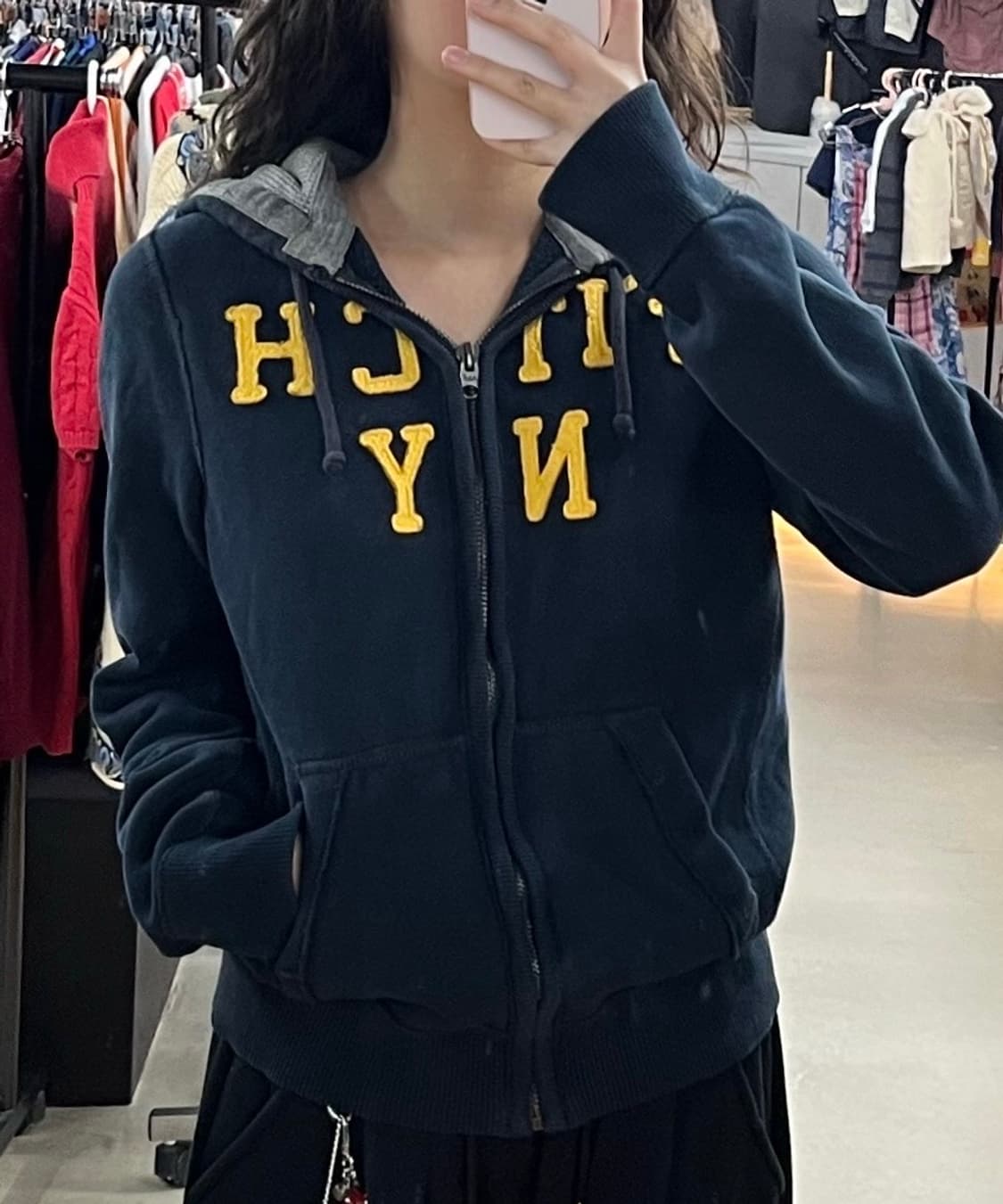 아베크롬비 네이비 후드집업 상품이미지2