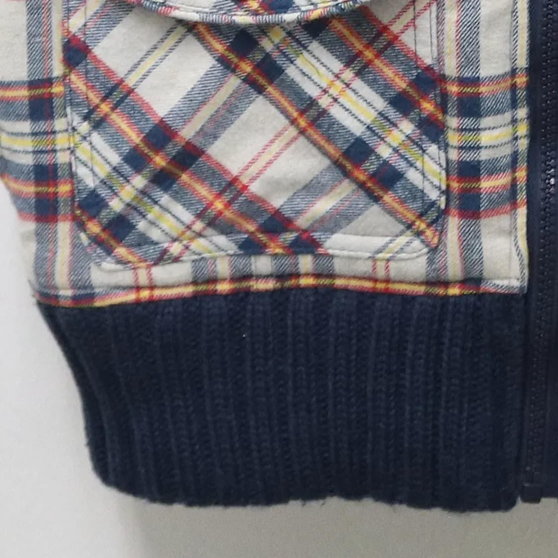 터틀넥 체크 조끼 61237 상품이미지6