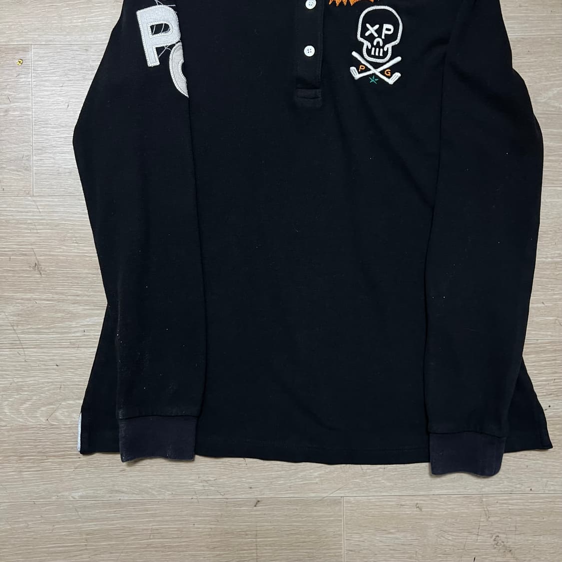 파리게이츠 여성 골프웨어 자수로고 터틀넥 긴팔 카라티 [블랙] 0사이즈 상품이미지3