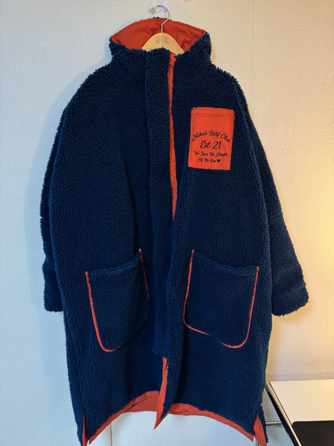 [2]네이키드 서프클럽 드라이코트 롱후리스 방수자켓 상품이미지5