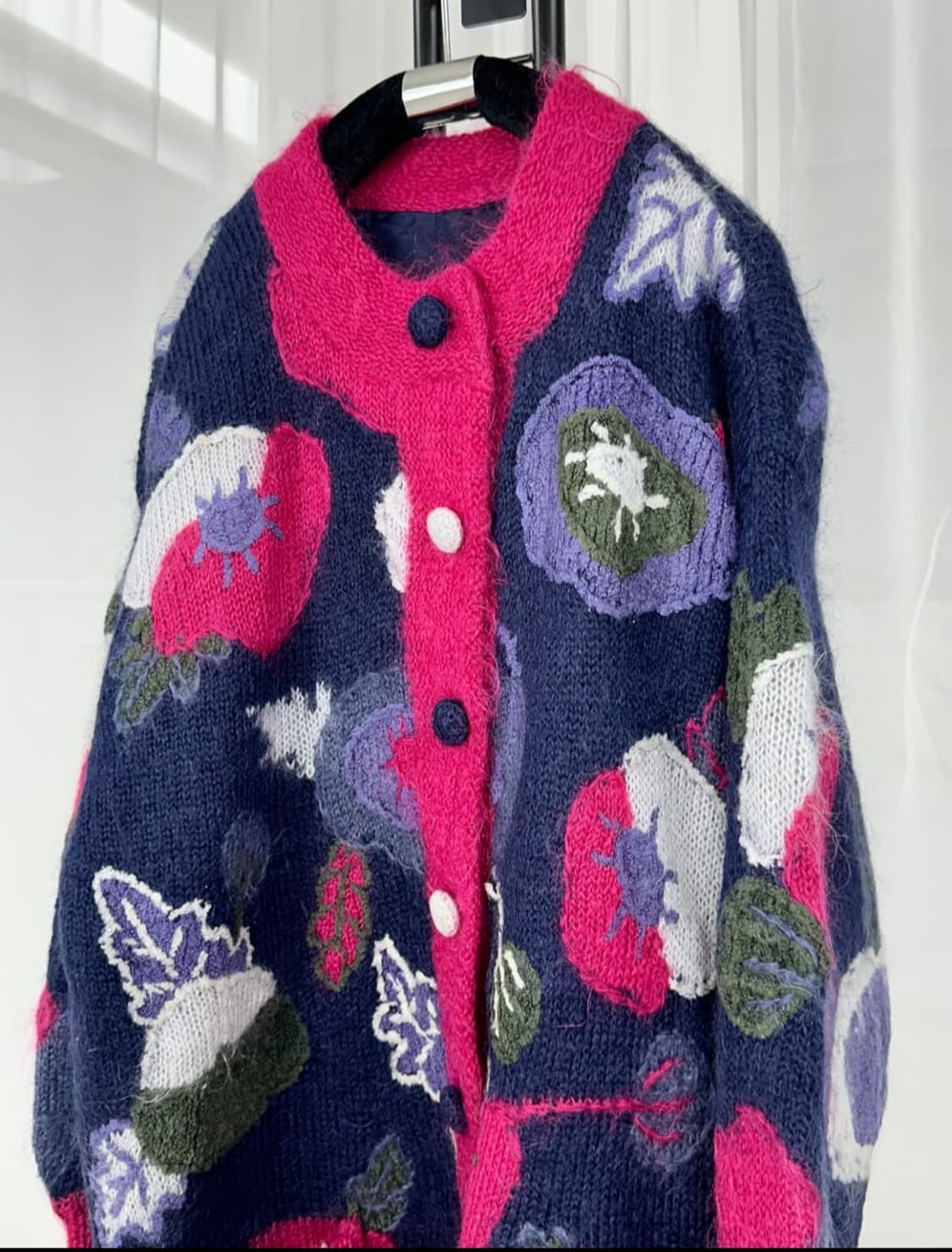 꽃 자수니트 상품이미지2