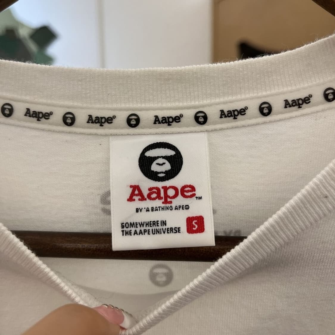베이프 AAPE 빈티지 오리지널 로고 프린팅 반팔티 S C12198 상품이미지5