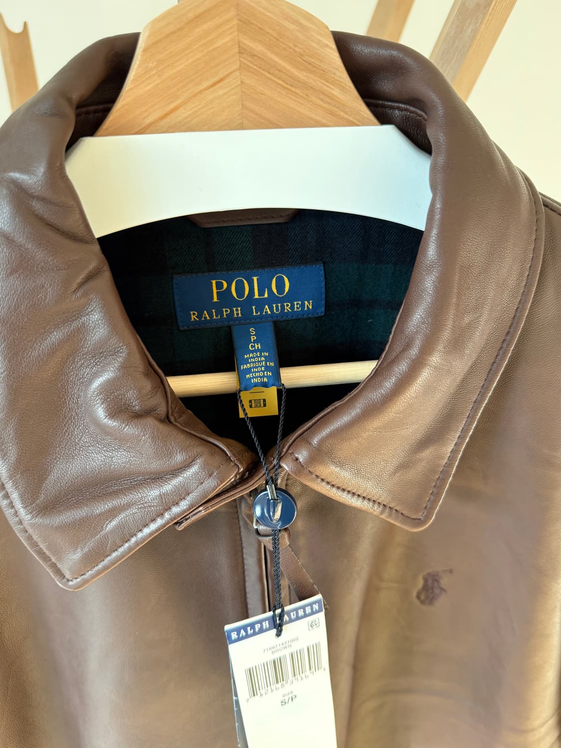 폴로 맥스웰 가죽 자켓 브라운 S 상품이미지3