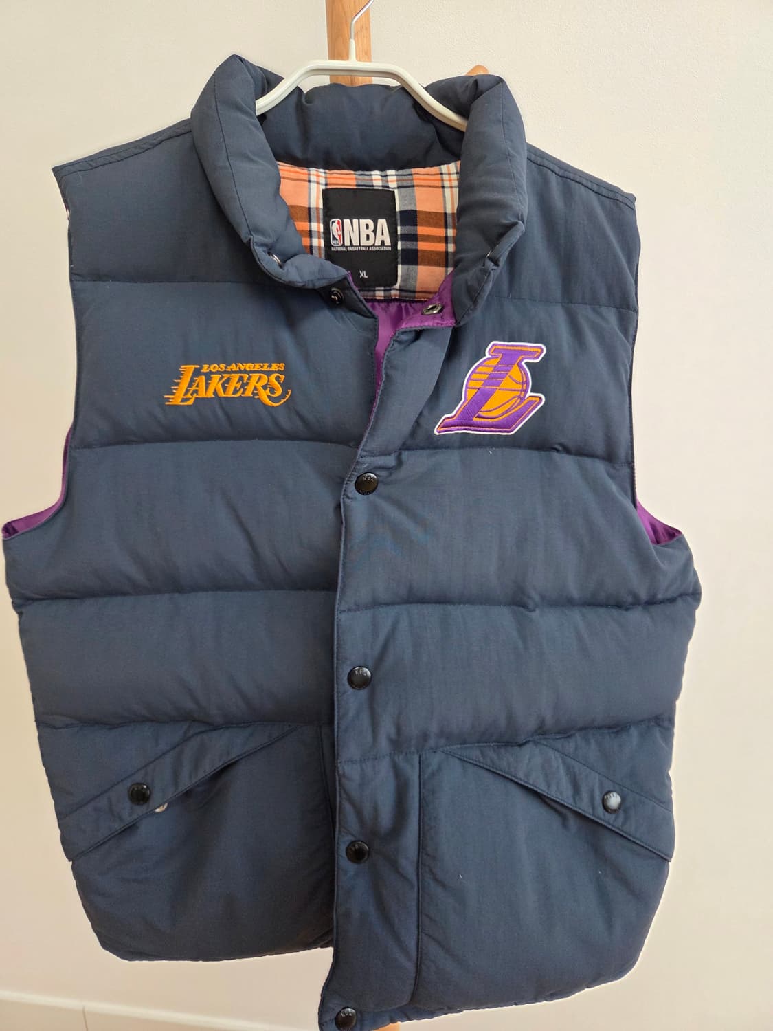 NBA LA레이커스 덕다운 패딩 조끼 XL 상품이미지1