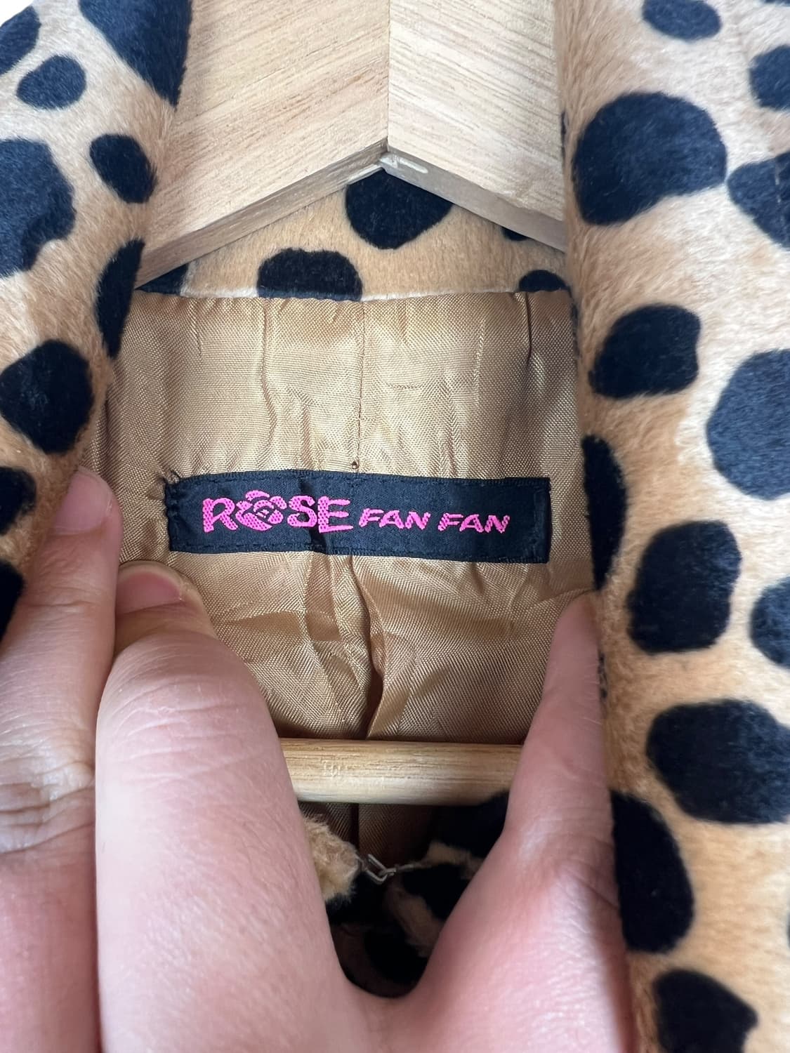 ROSE FAN FAN 레오파드 코트 OS 상품이미지3