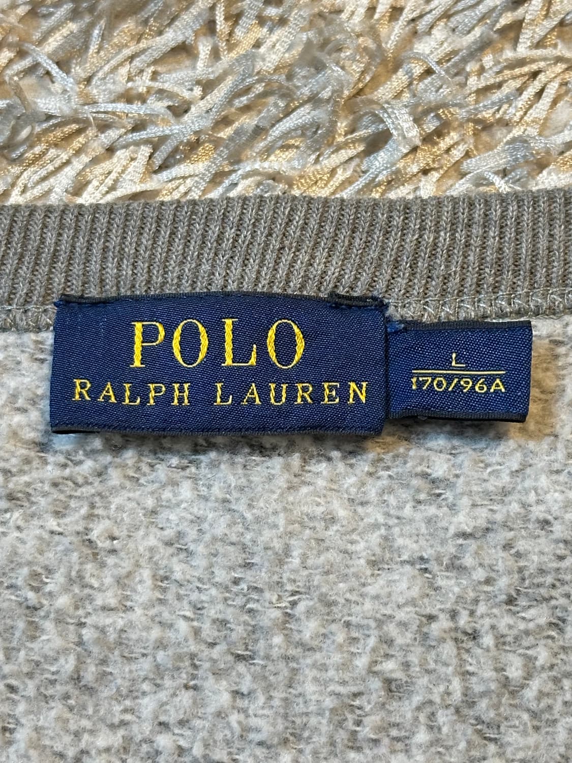 폴로 랄프로렌 신형 화이트포니 플리스 맨투맨 그레이 상품이미지5