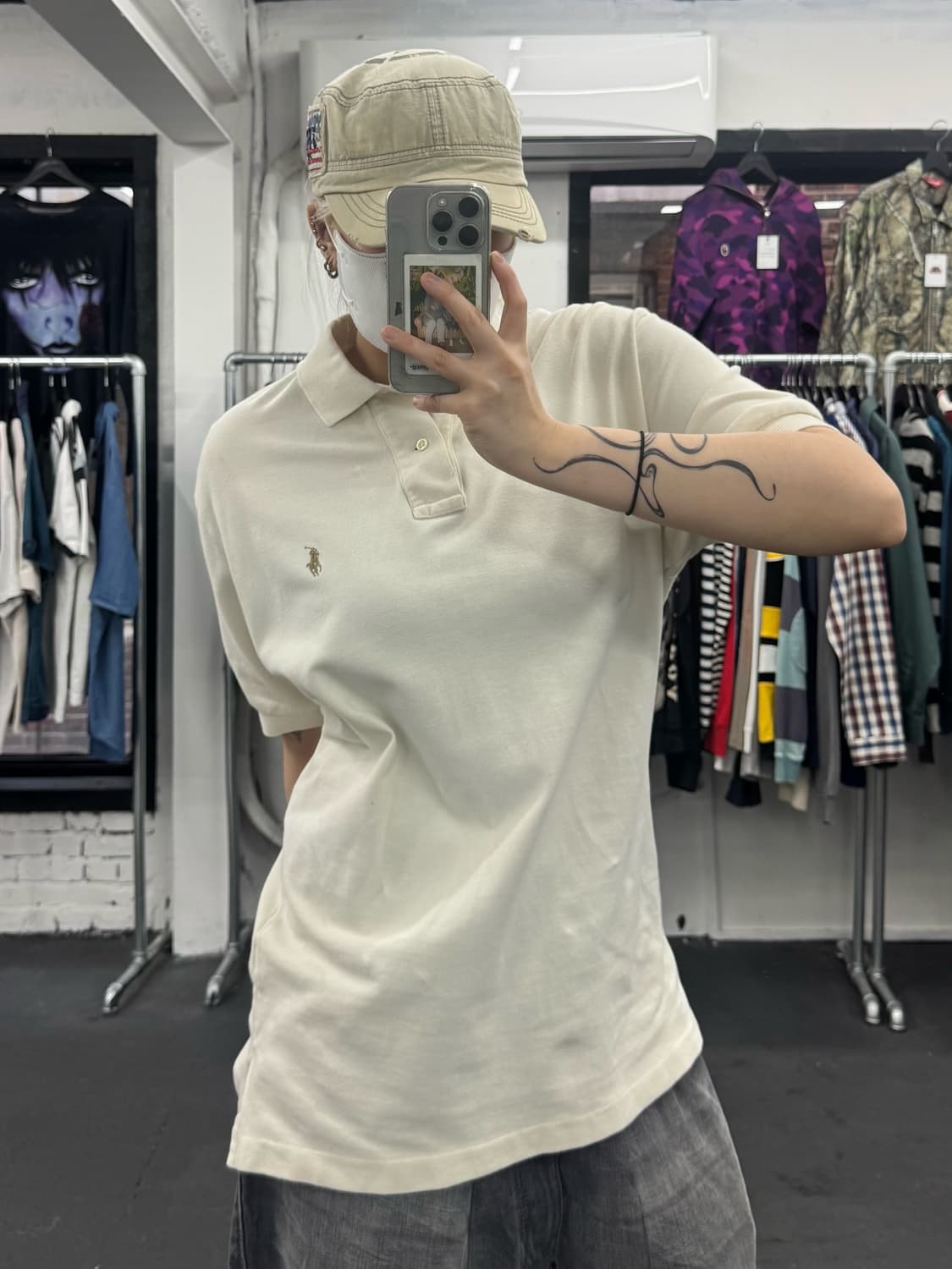 폴로 랄프로렌 베이지 PK 티셔츠 상품이미지1