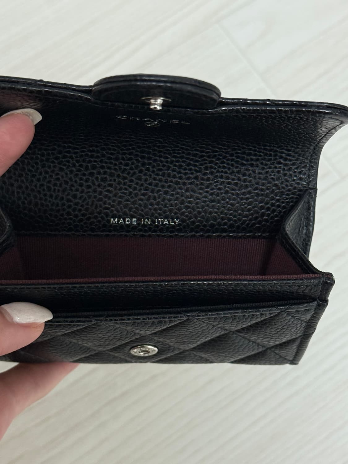 샤넬 클래식 카드 홀더 그레인드 카프스킨 상품이미지4