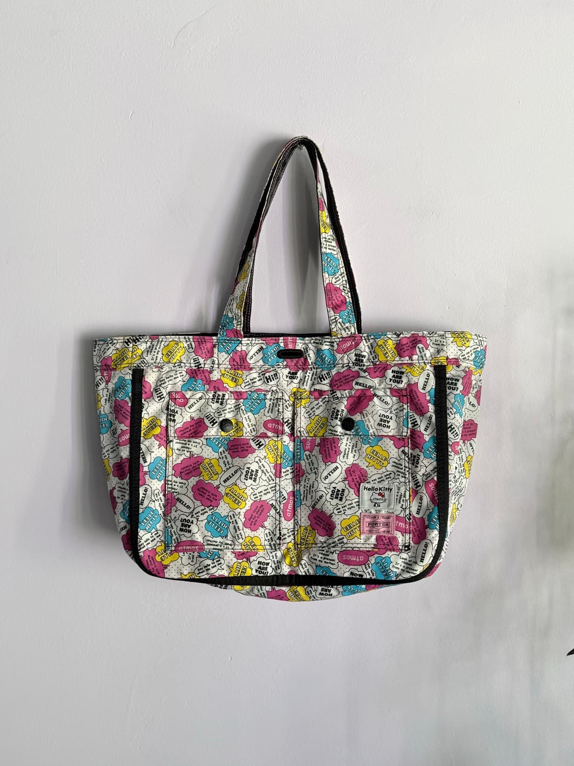 (휘귀)Poter Atmos Hello kitty  토트 숄더백 상품이미지6