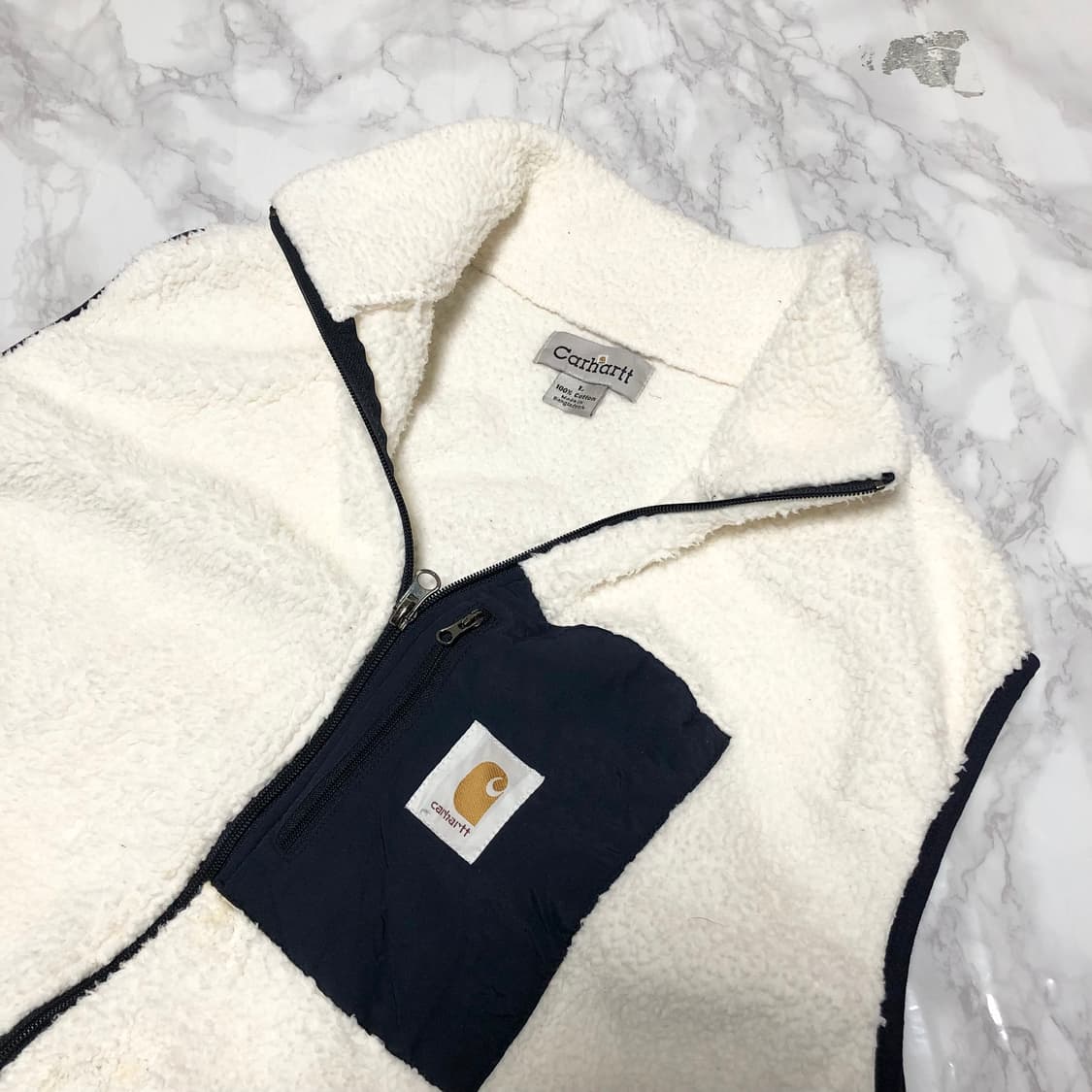 칼하트 후리스 조끼 자켓 남성용 상품이미지2