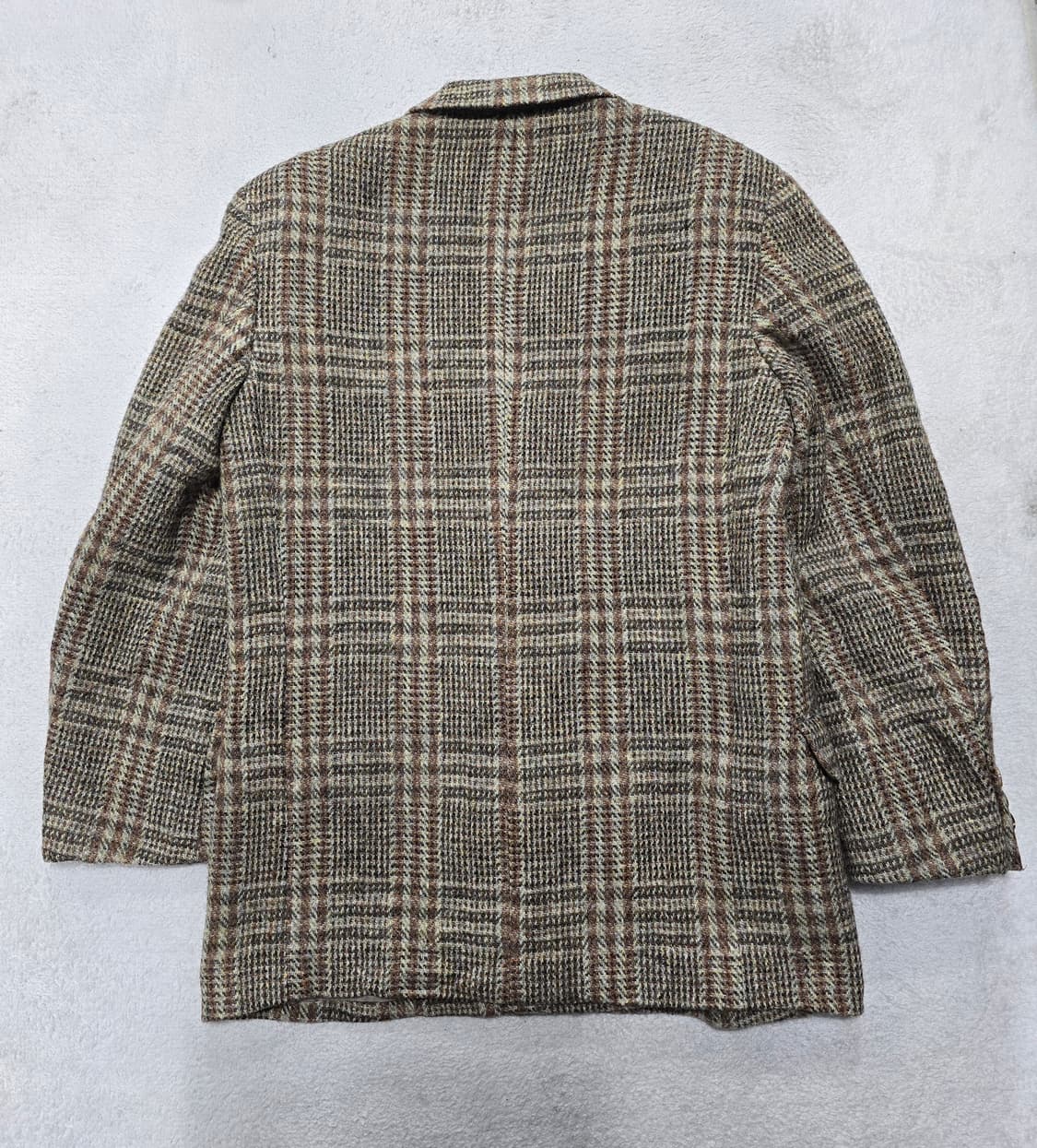 해리스트위드 체크 패턴 더블 버튼 자켓 상품이미지5