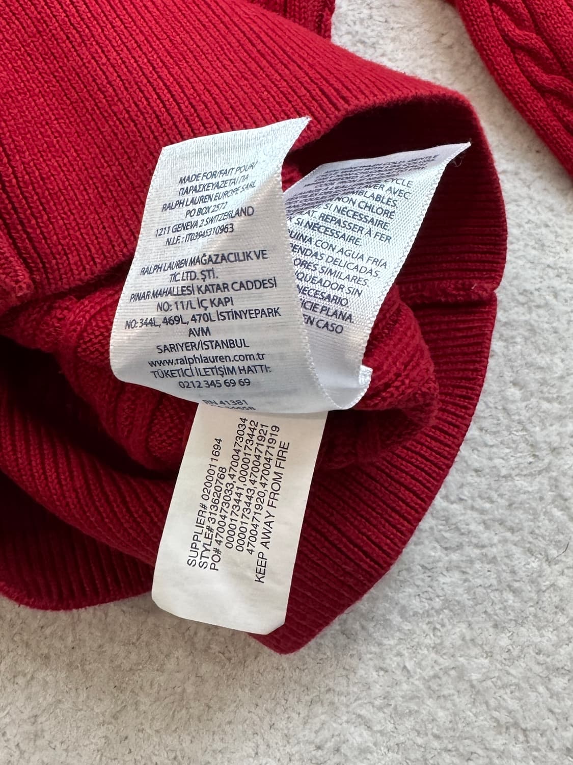 새상품 폴로 레드 우먼 가디건 상품이미지5