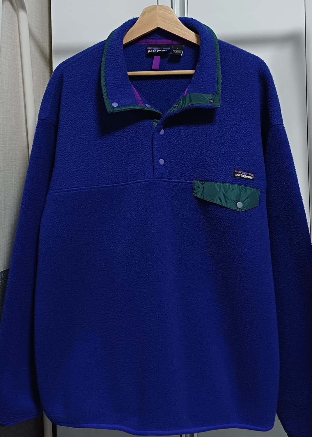 🇯🇲 [L] 파타고니아 신칠라 스냅티 올드 모델 - 퍼플 블루 상품이미지1