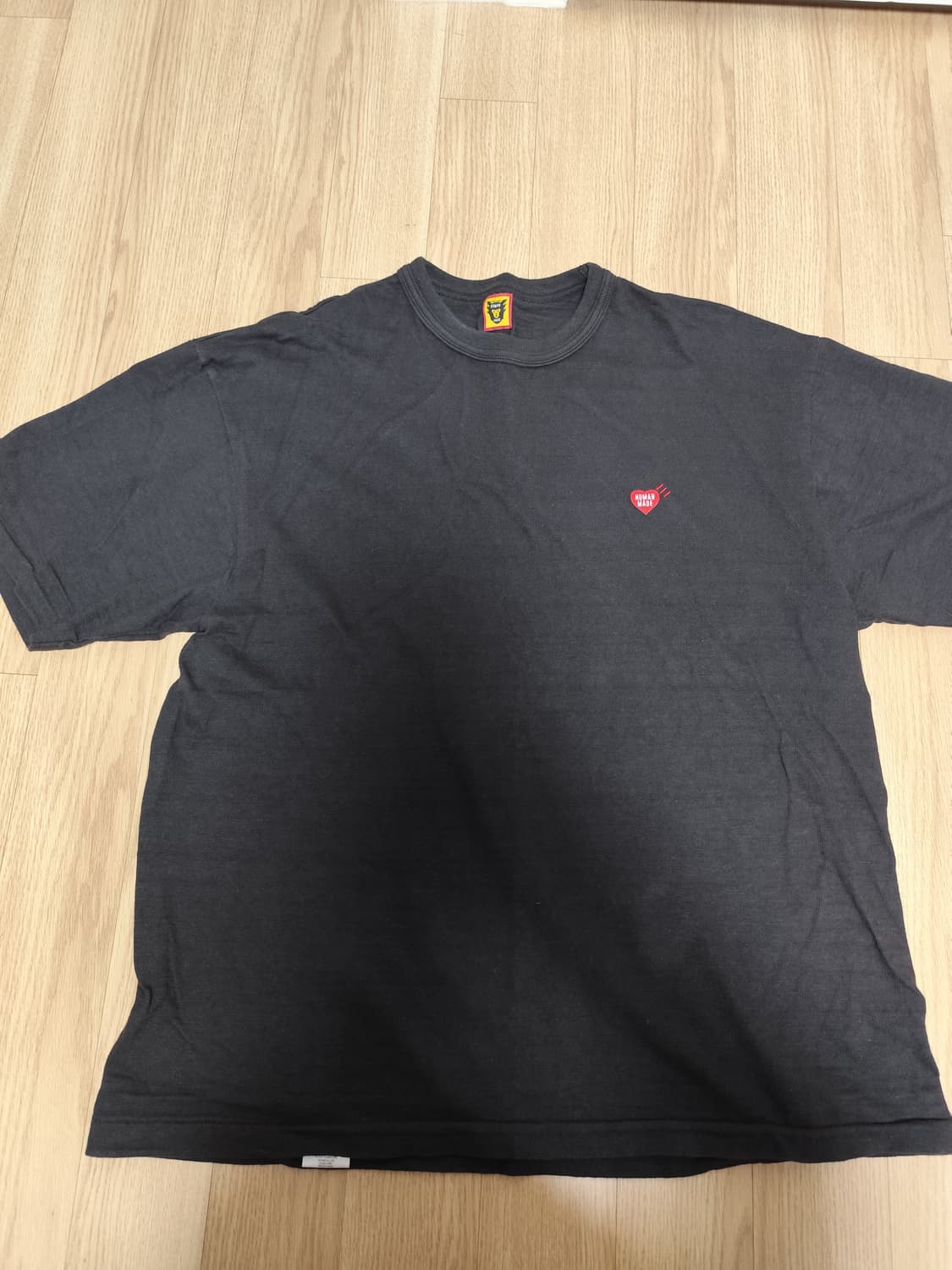 휴먼메이드 하트 로고 패치 슬로건 백프린트 티셔츠 2XL XXL 상품이미지2
