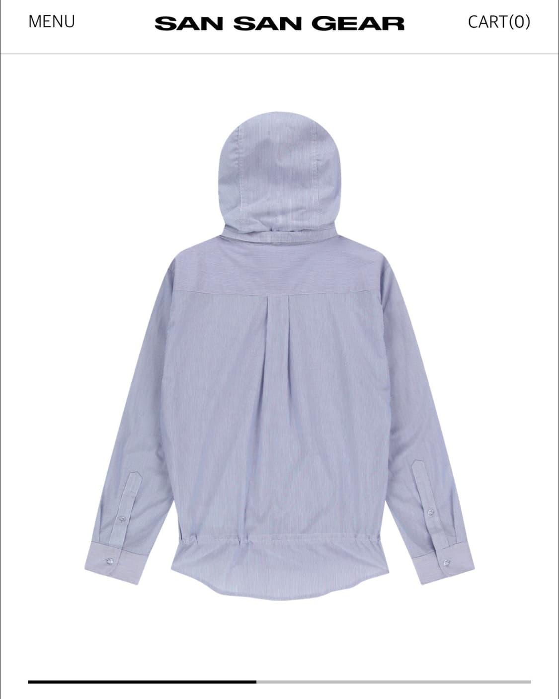 STRIPE HOOD SHIRTS [BLUE] 상품이미지4