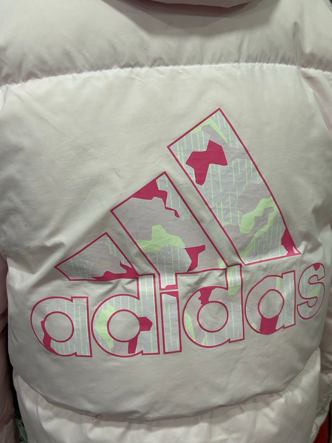 아디다스 공주 딸기 연핑크 세미 롱패딩 상품이미지7