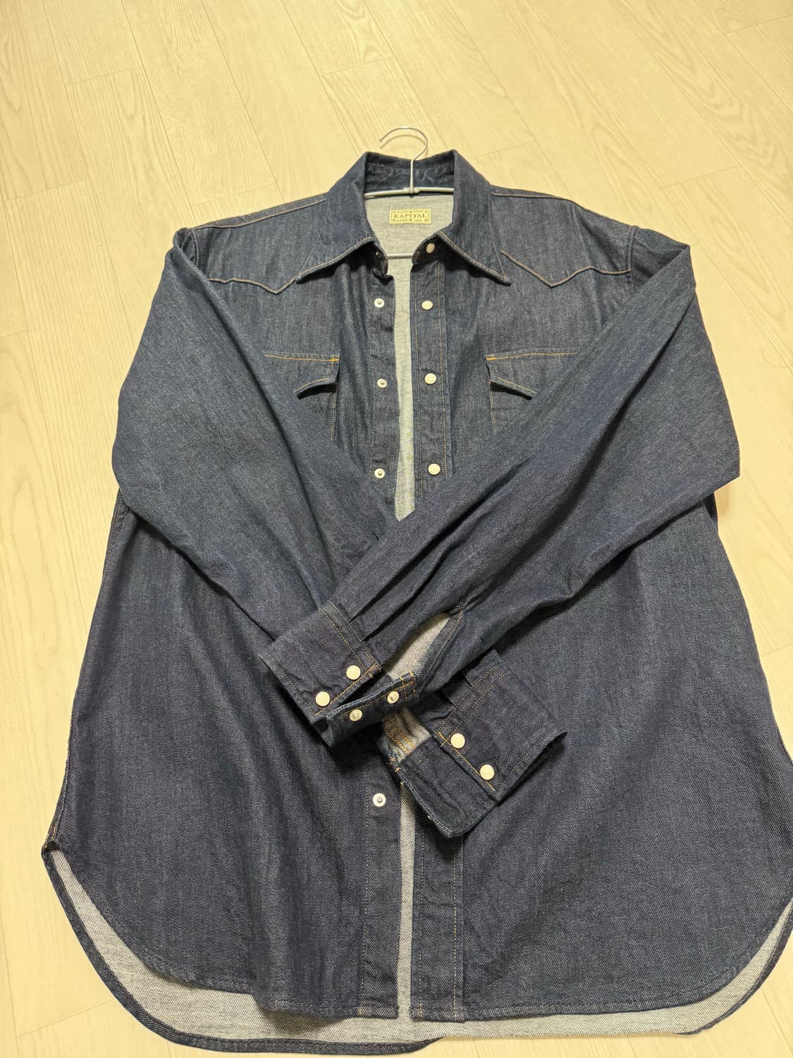 캐피탈 8oz 데님 웨스턴셔츠 3사이즈 상품이미지5