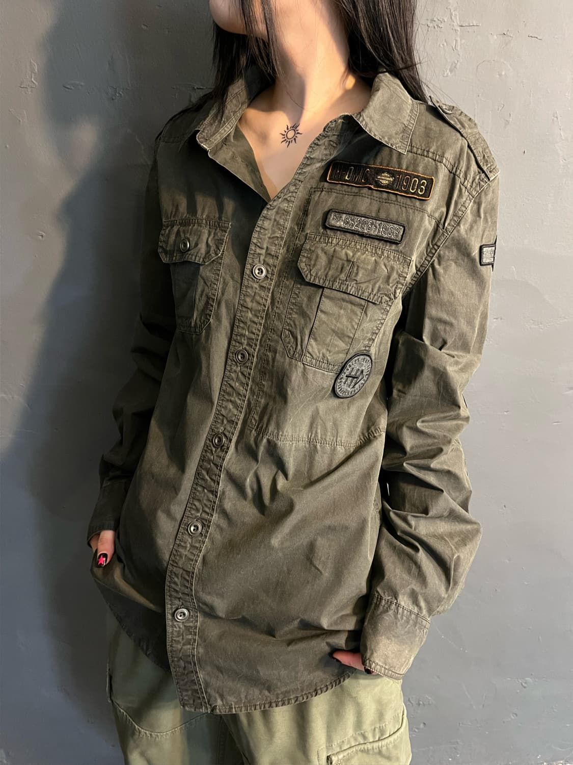 할리데이비슨 그런지 셔츠 상품이미지3
