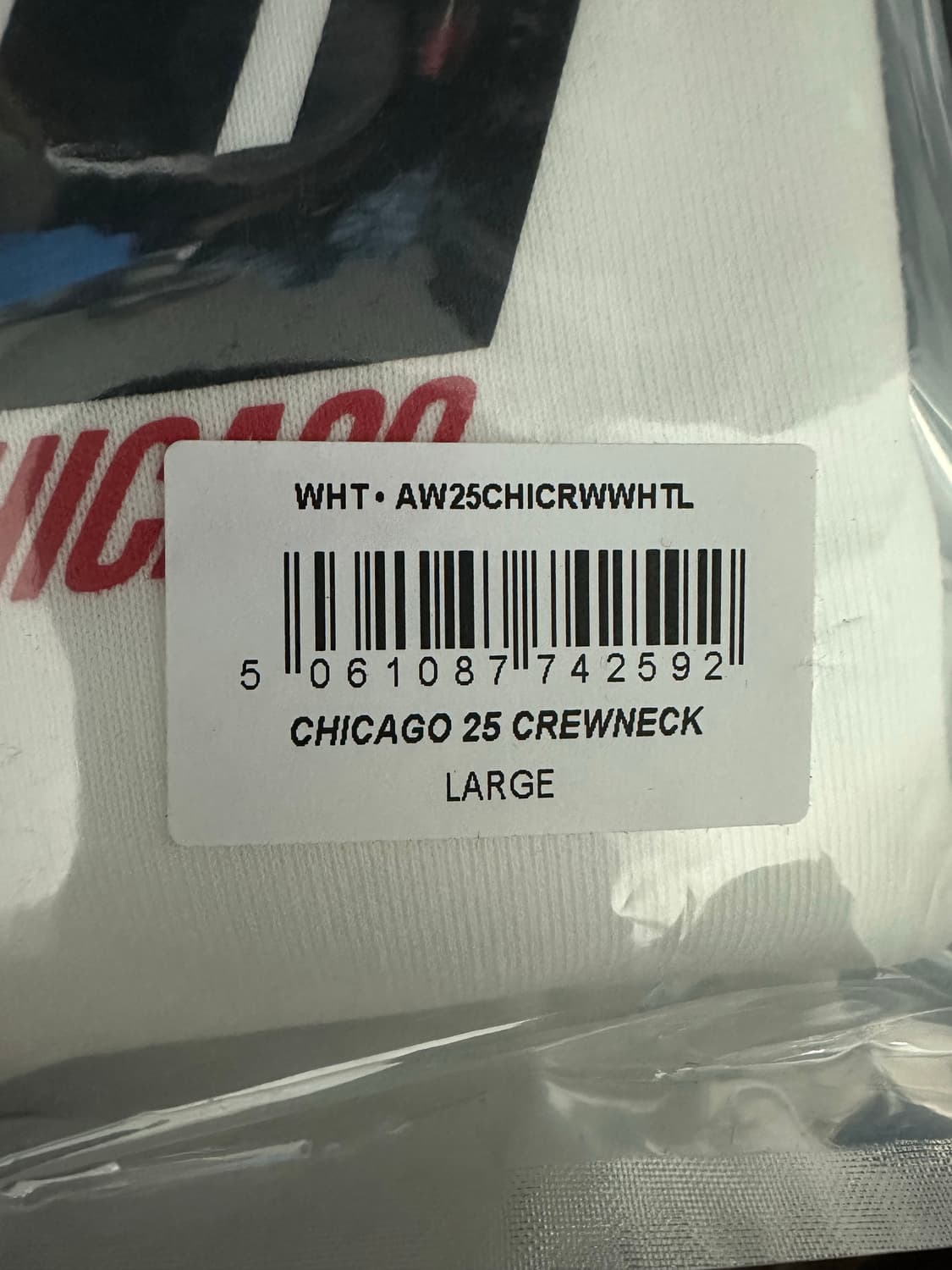 UVU 시카고 25 크루넥 화이트(맨투맨, 스웨셔츠) L 상품이미지5