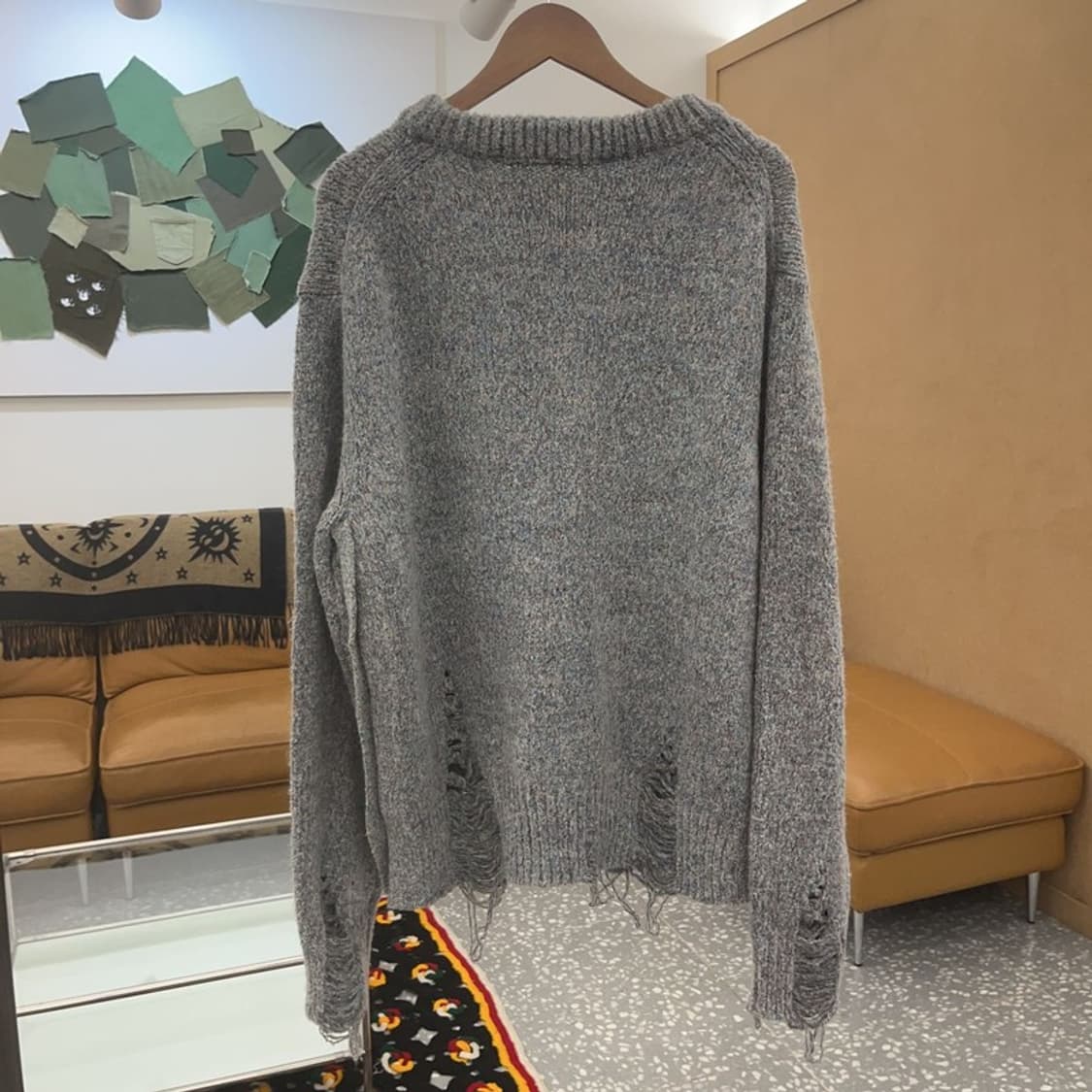 앤더슨벨 데미지 크루넥 그런지 니트 L C06862 상품이미지4