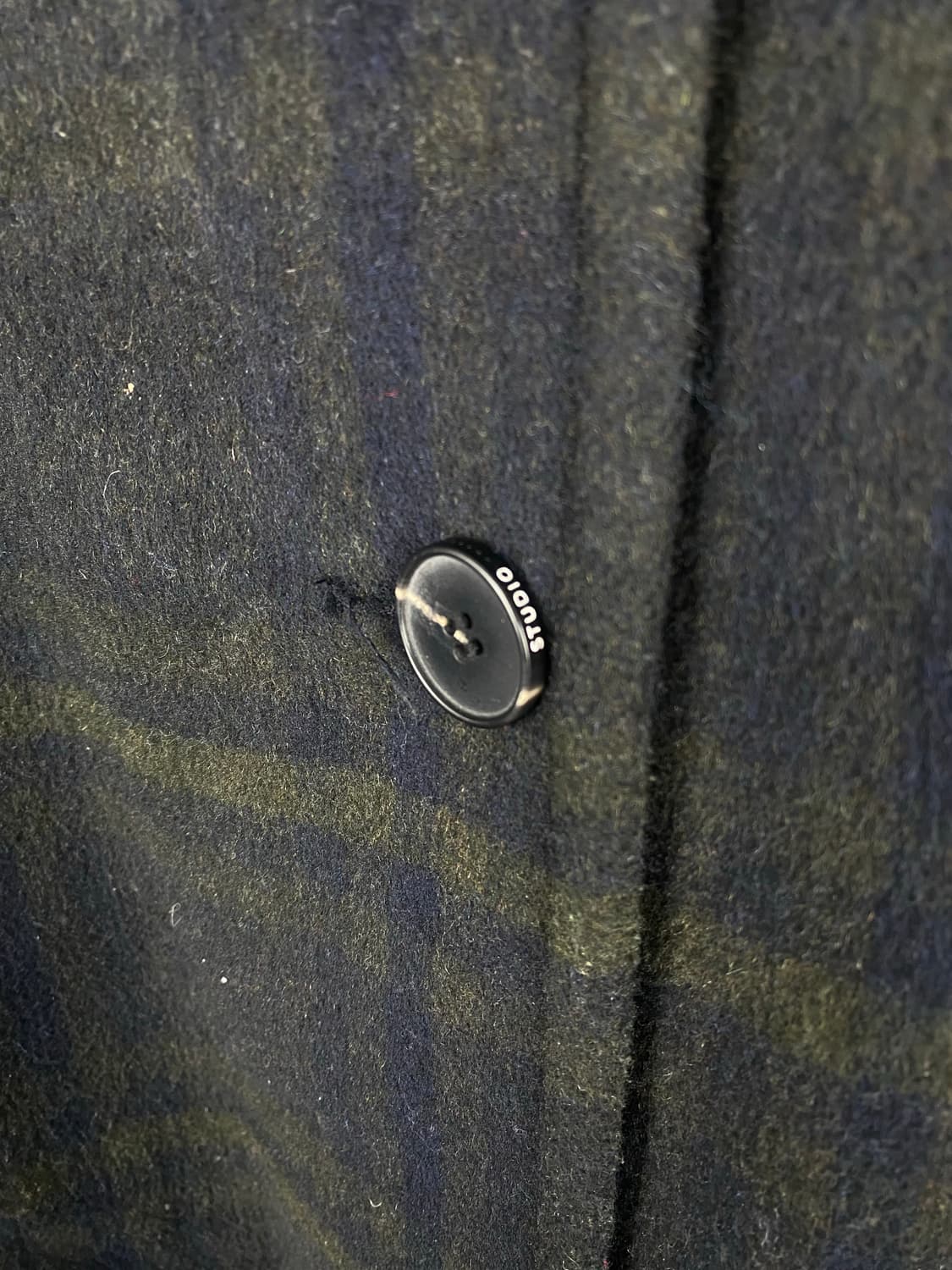 스튜디오 톰보이 블랙와치 체크 울 숏코트 상품이미지3