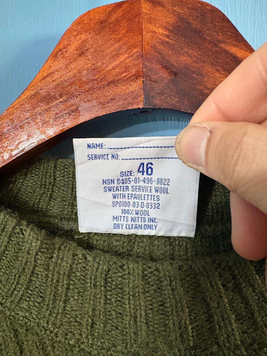 00's USMC Comando Wool Service Sweater  상품이미지7