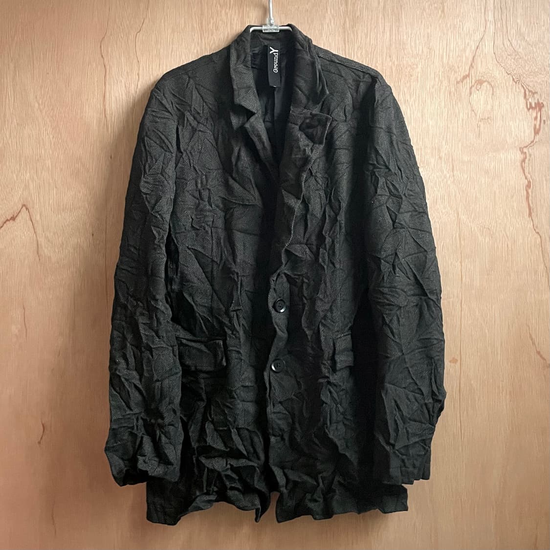 요지야마모토 그라운드와이 주름가공 자켓 상품이미지1