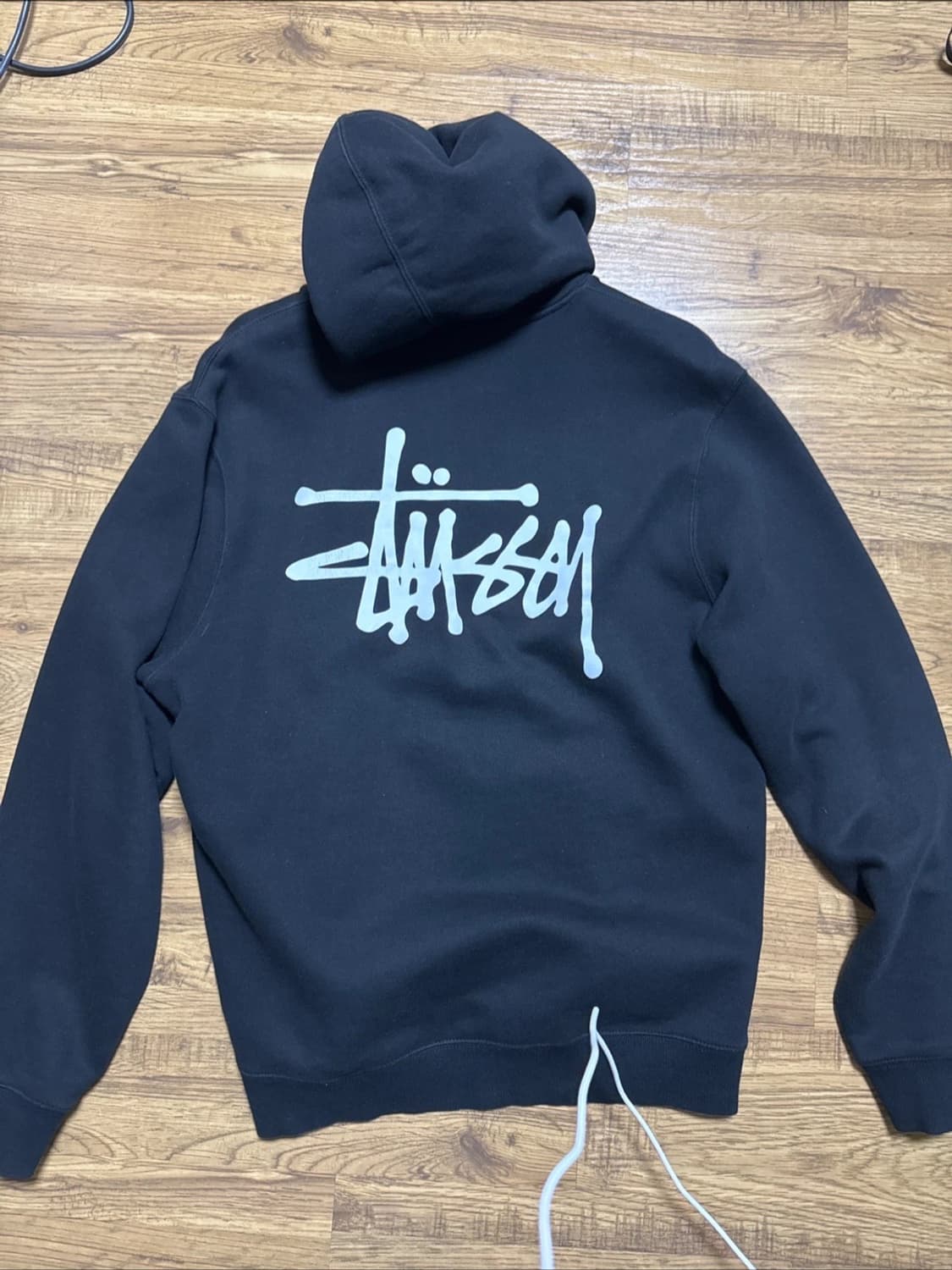 스투시 베이직 기모 후드티 L 급처 상품이미지1